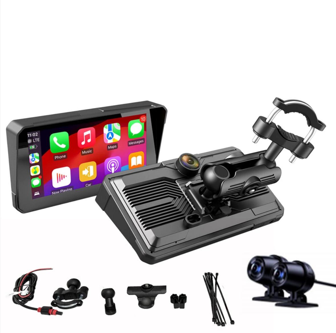 MotoEkran® – Su Geçirmez Kablosuz CarPlay & Android Auto Ekranı