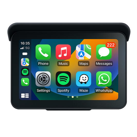 MotoEkran® – Su Geçirmez Kablosuz CarPlay & Android Auto Ekranı