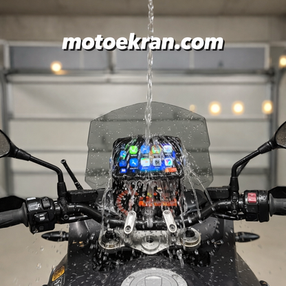MotoEkran® – Su Geçirmez Kablosuz CarPlay & Android Auto Ekranı
